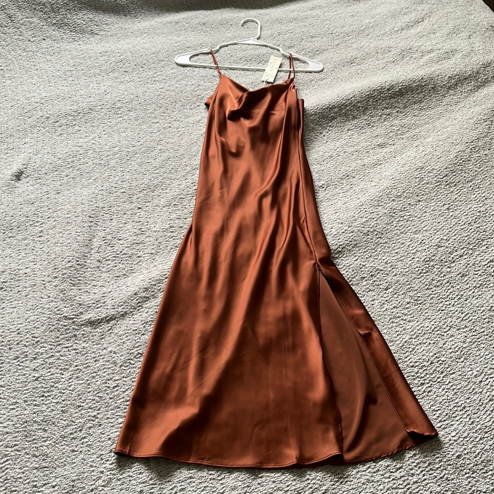 Satin slip dress
